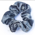 Handmade Accessory synthetic high quality velvet bands wholesale hair Solid Color Narrow Scrunchies